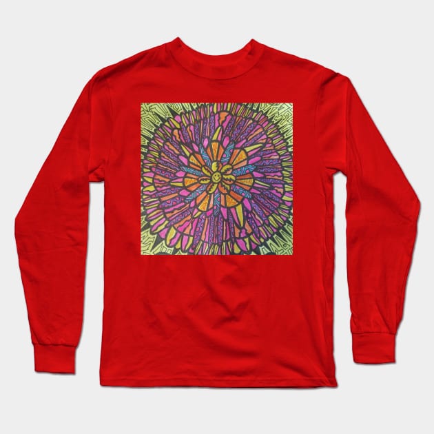 Tye dye Long Sleeve T-Shirt by JJs art 